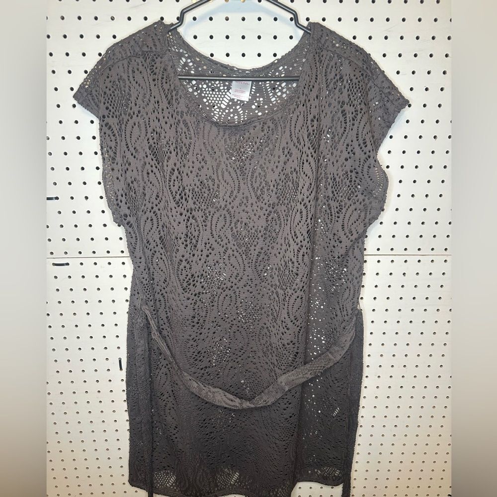 Merona Brown Lace Beach Cover up